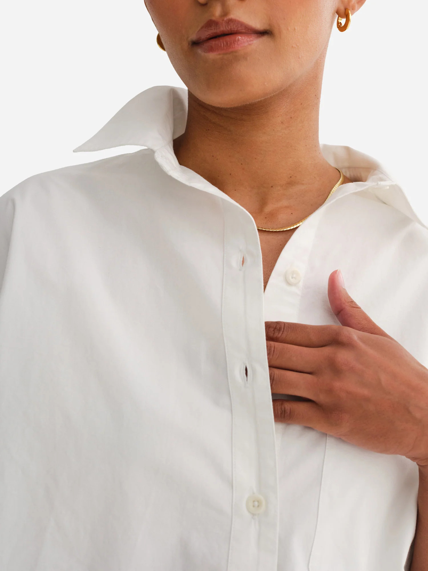 Organic Poplin Long Sleeve Buttondown | MATE The Label