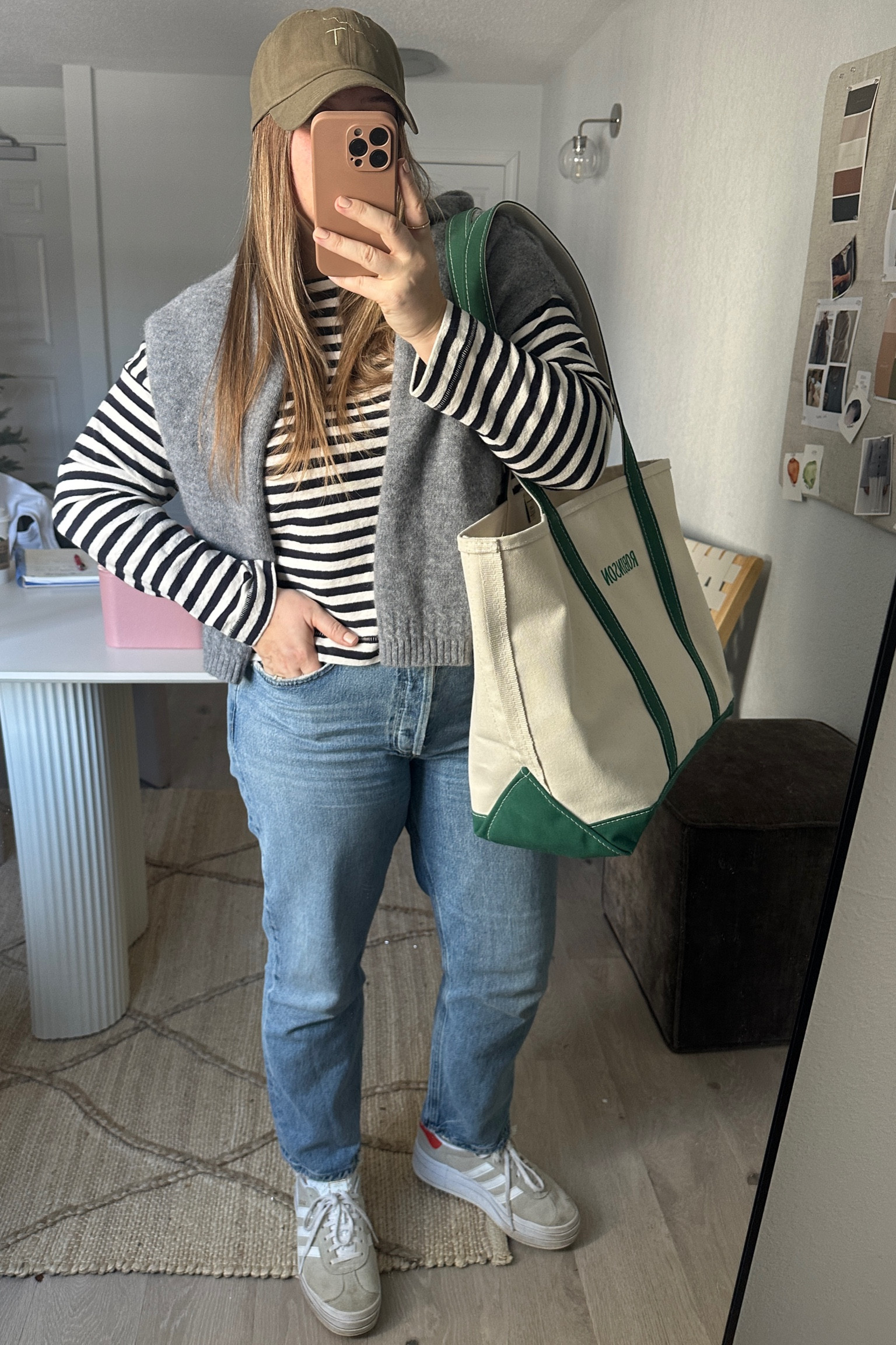 Bag: large with long handles

Terry top: tts: im in medium

Jeans tts but size up if in between! by far my favorite cotton denim ( loosen as you wear/ break in time) 

Shoes: size down 1/2 size 

* tts = true to (your regular) size 

Target
Striped top
Agolde
LL bean tote


#LTKSeasonal #LTKFindsUnder50 #LTKPetite