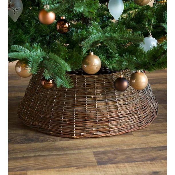 Large Willow Basket Christmas Tree Ring Collar, 27 1/2" Dia. x 11" H - Walmart.com | Walmart (US)