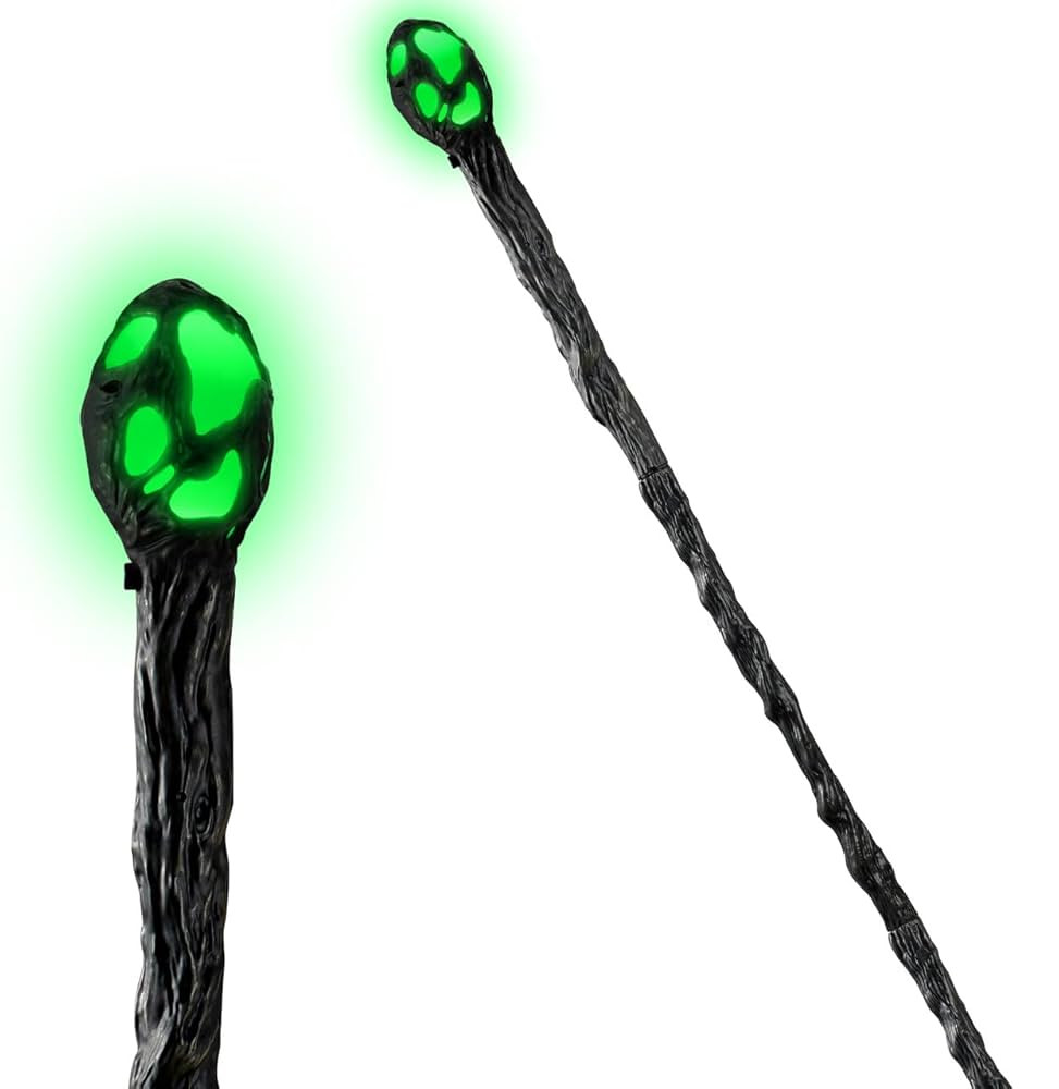 Spooktacular Creations Halloween LED Witch Staff Vintage Cane, Light Up Magic Walking Cane Prop S... | Amazon (US)