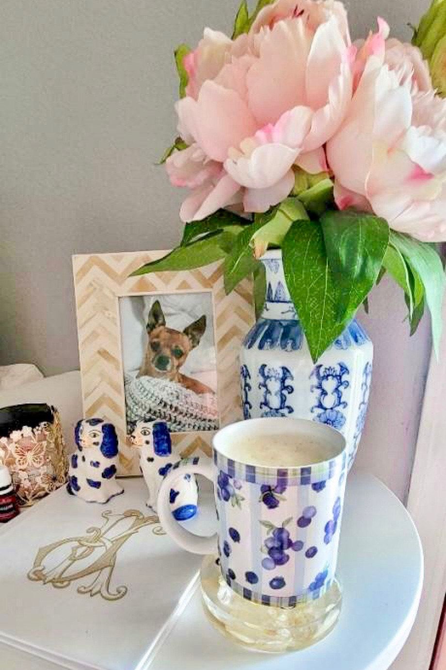 coffee cup is an antiquing find but after researching - it is Cape Shore~Downeast Concepts White  Mugs w/ Blueberries, Maine 🫐

#LTKhome #LTKFind #LTKunder50