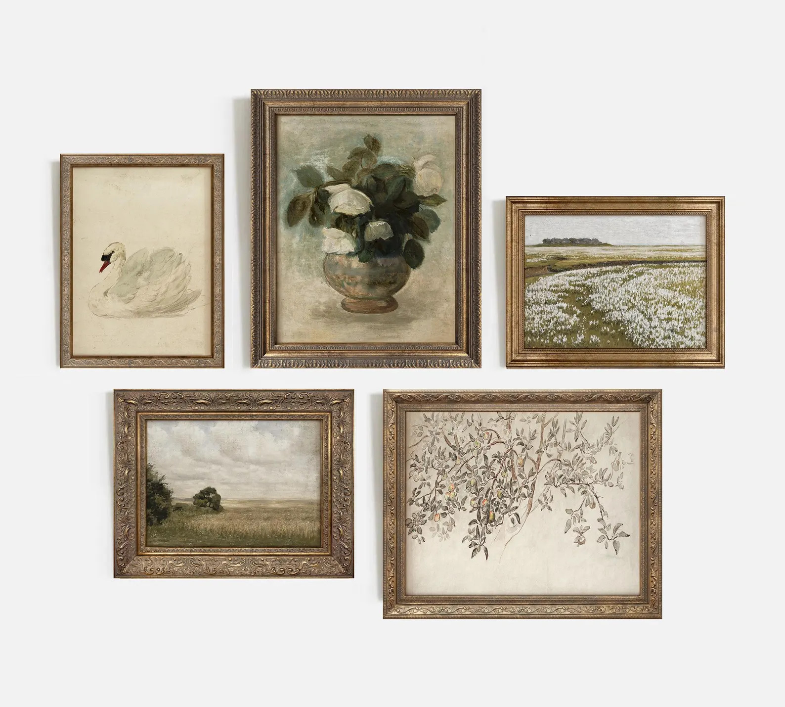 Framed Vintage Gallery Wall Art Set: Rustic Farmhouse Prints #80 | Etsy (Global)