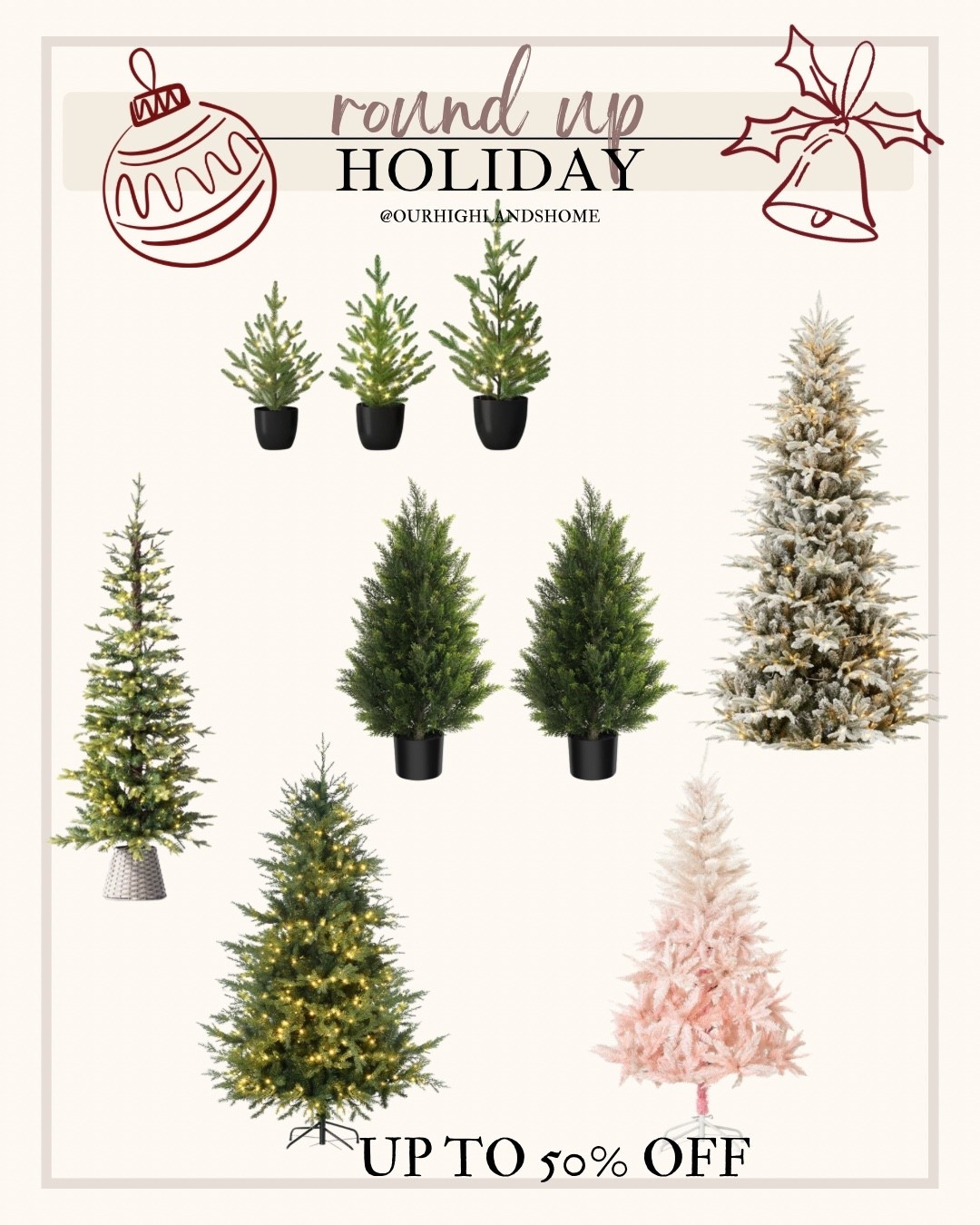 up to 50% off trees at target 

#LTKSaleAlert #LTKSeasonal #LTKHome