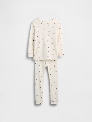 Kids & Baby Organic Brushed Cotton Holiday PJ Set | Gap (US)