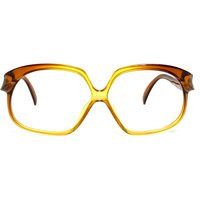 Unused 70S 80S Geoffrey Beene Eyeglass Frames | Vintage Brown & Amber Eyeglasses Large Glasses Funky Disco Round Designer | Etsy (US)