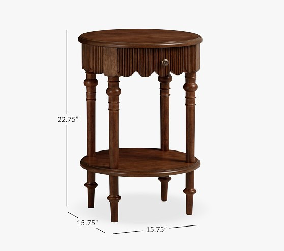 Chris Loves Julia Turned Wood Side Table | Pottery Barn Kids