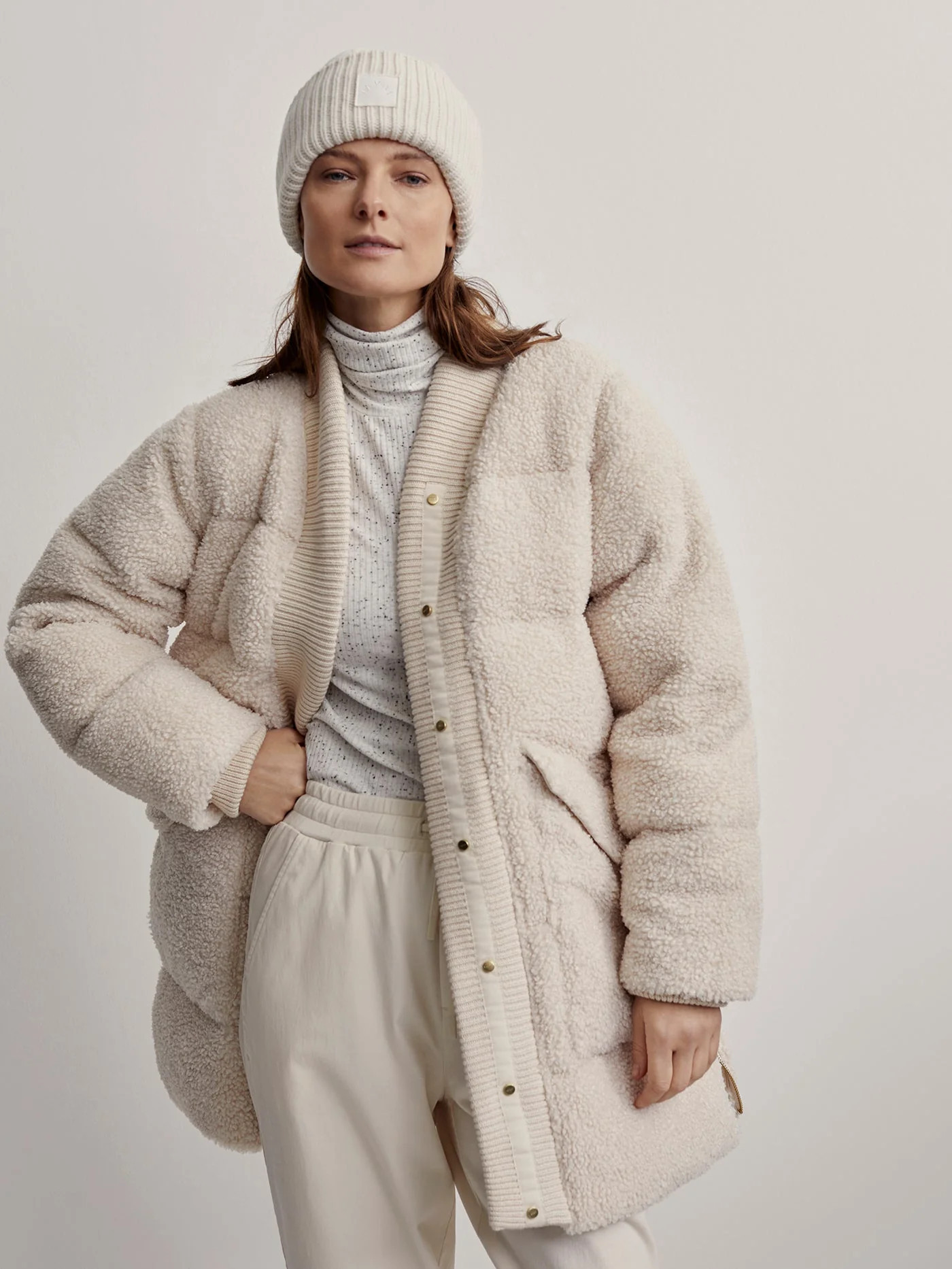 Wynn Sherpa Puffer Coat3 ReviewsYour everyday puffer coat, elevated. The Wynn is a longline, over... | Varley USA