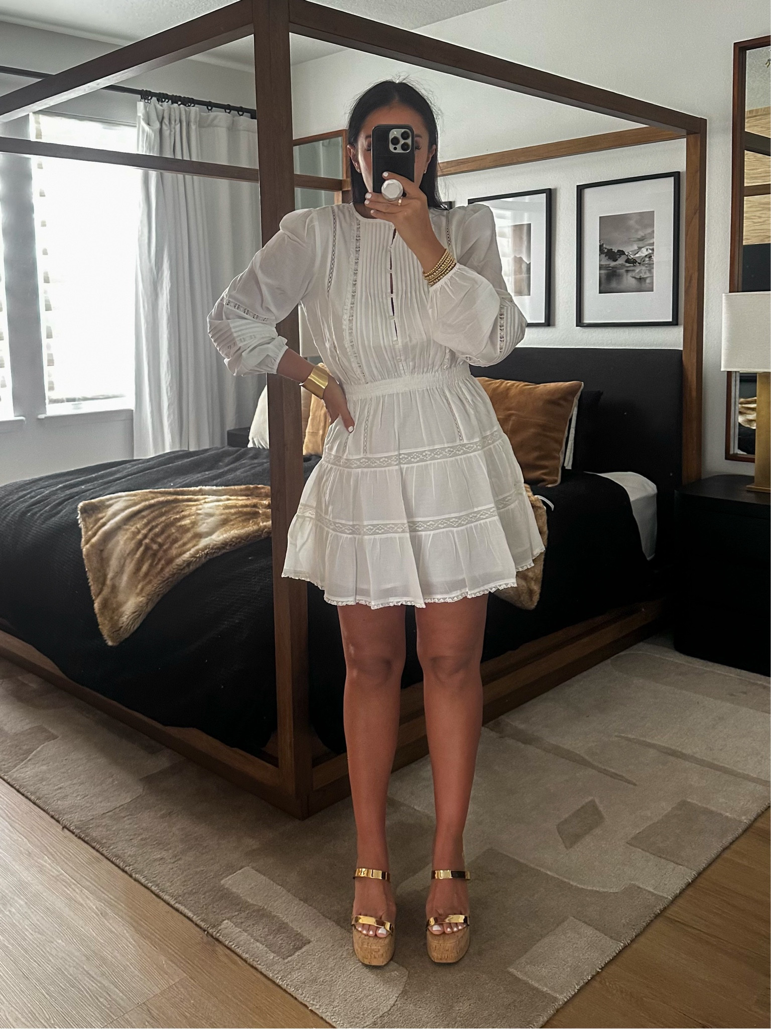 Aritzia Little Moon Perissa Dress wearing size medium. Jessica Simpson Samhita Women's Sandals
