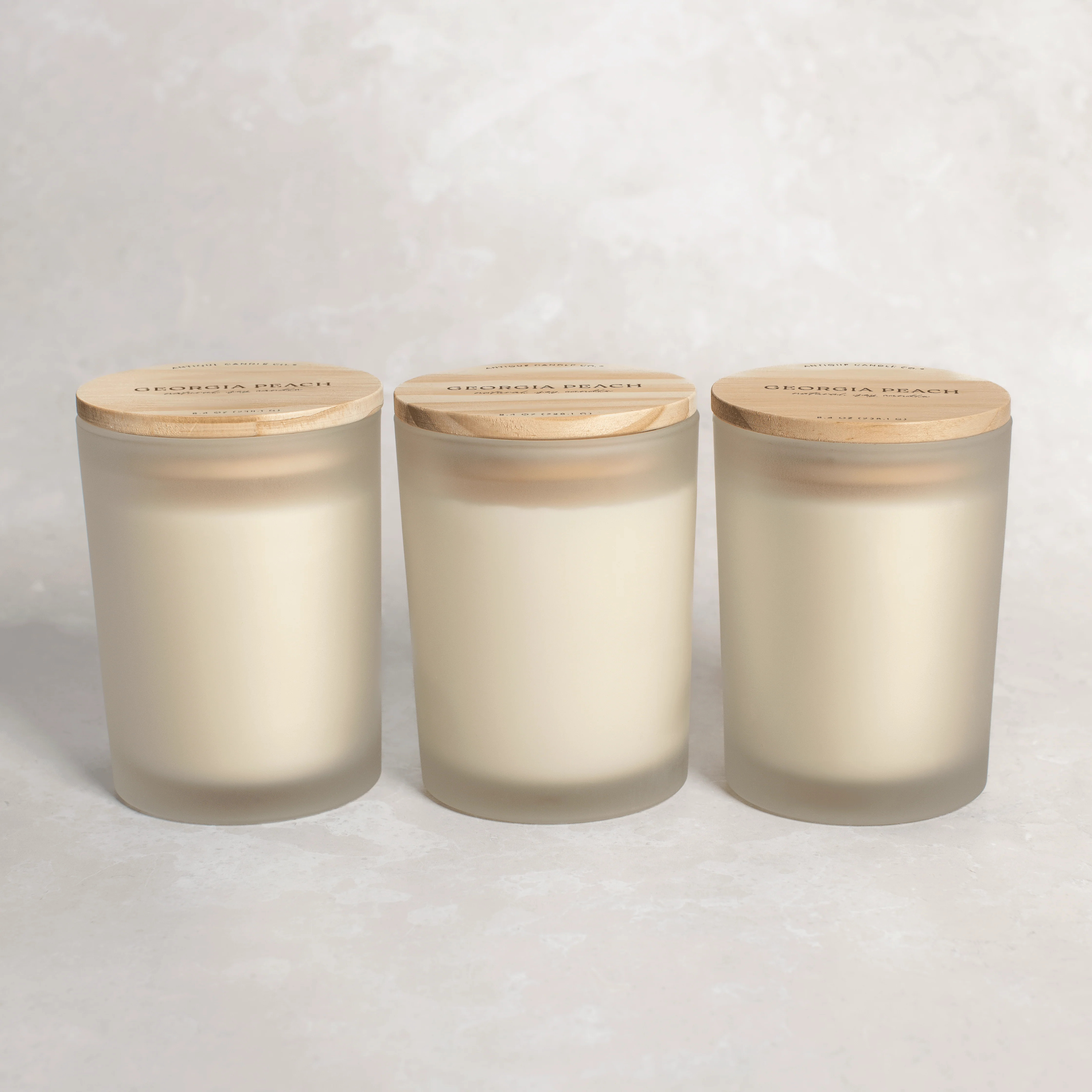 Georgia Peach Luxe Candle Bundle of Three | Antique Candle Co.