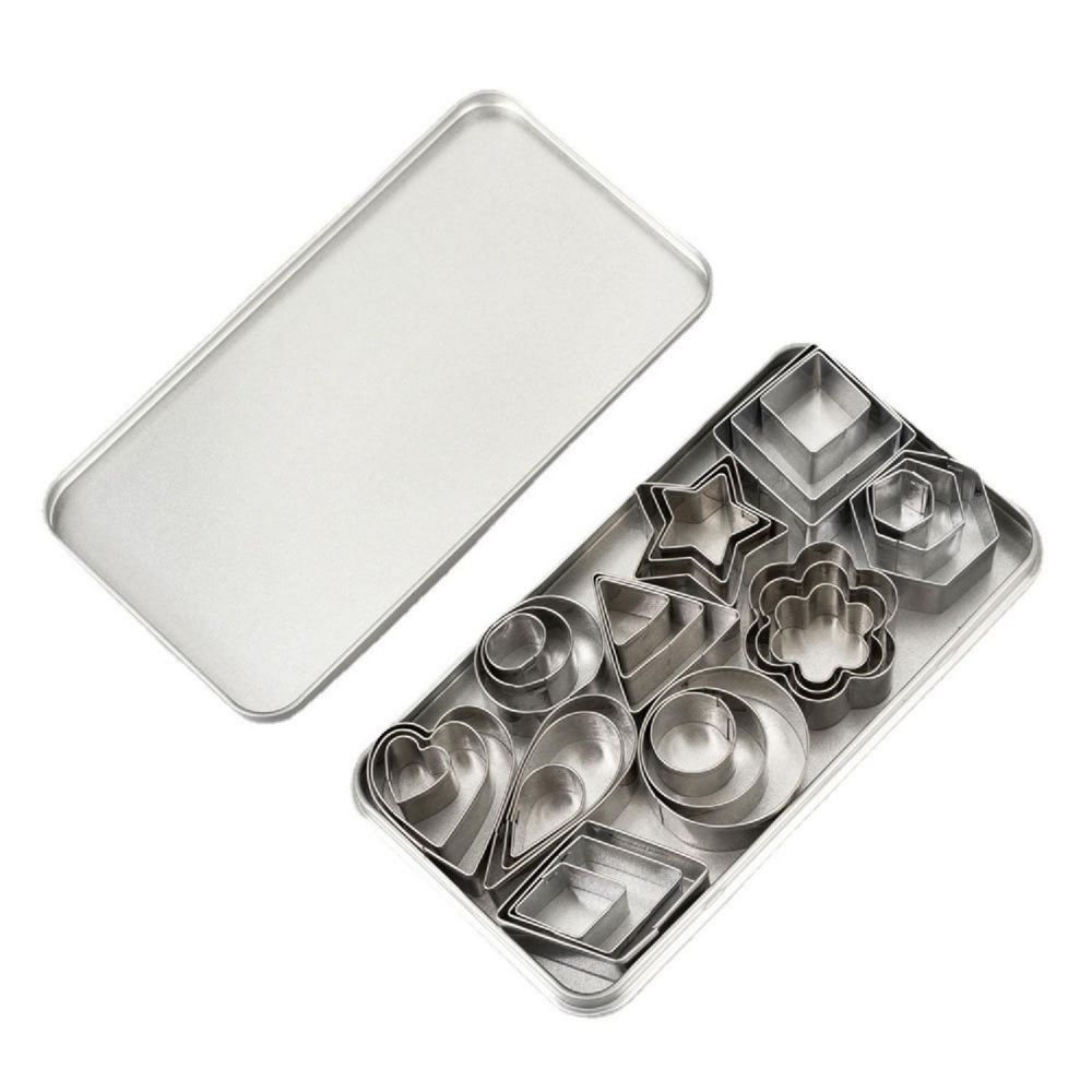 30pcs Mini Cookie Cutter Mold; Biscuit Mold; Fruit Cutting Mold; DIY Kitchen Tools Silver | Oriental Trading Company