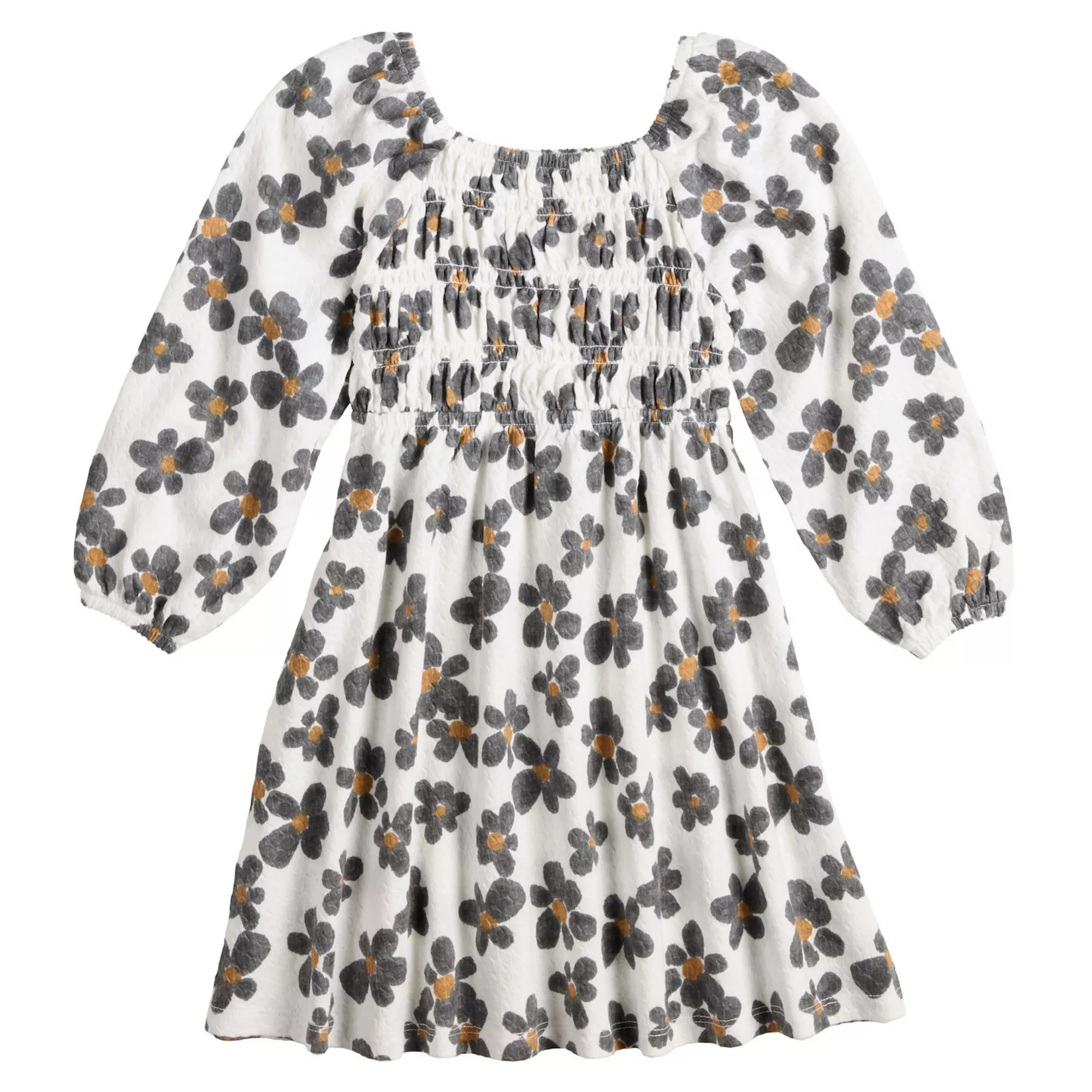 Girls 4-12 Jumping Beans® Smocked Texture Knit Dress | Kohl's