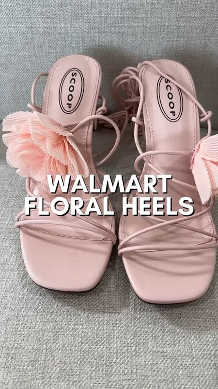 Floral Scoop Walmart heels are so cute! The heel heights is perfect and they looks so feminine and whimsical. I would say they are true to size and wide width friendly. 

#LTKPlusSize #LTKFindsUnder50 #LTKShoeCrush