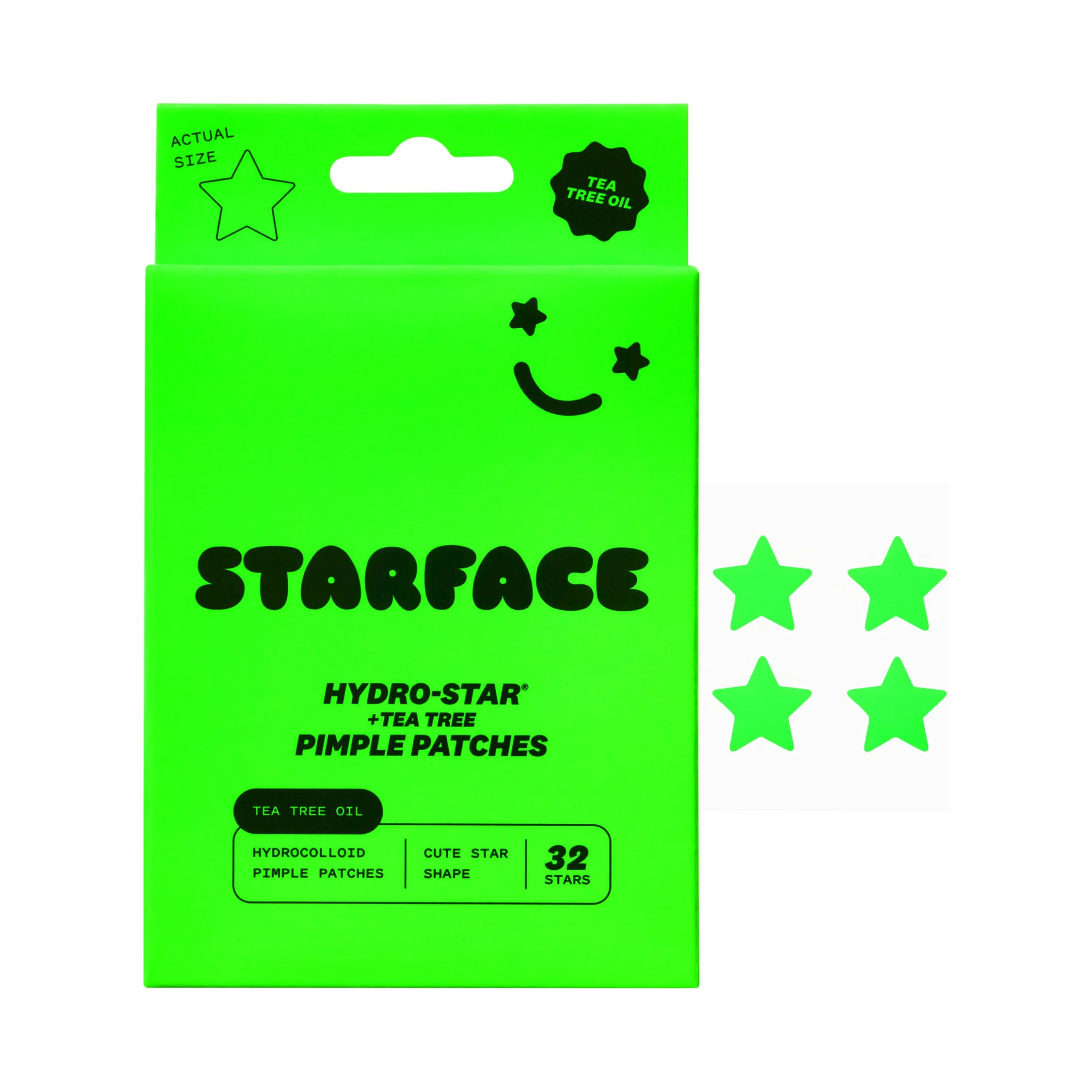 Starface Hydro-Star + Tea Tree Pimple Patches 32ct for All Skin Types | Walmart (US)