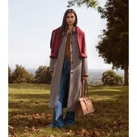 Women's Brown Checked Belted Longline Coat New Look | New Look (UK)