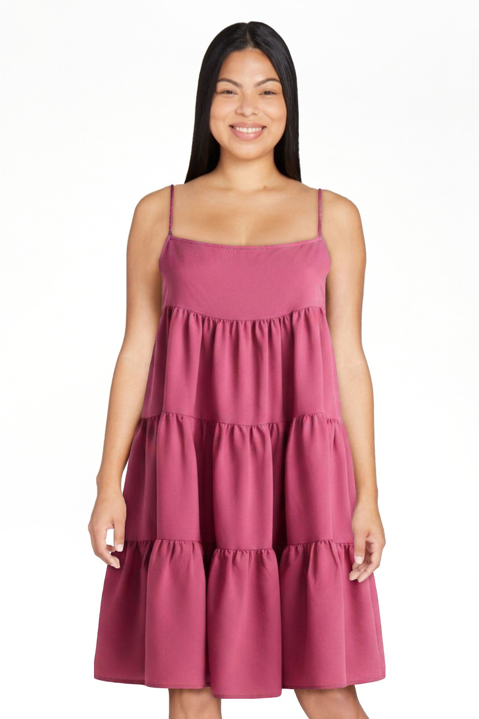Scoop Women’s Flowy Tier Mini Dress, Sizes XS-XXL | Walmart (US)