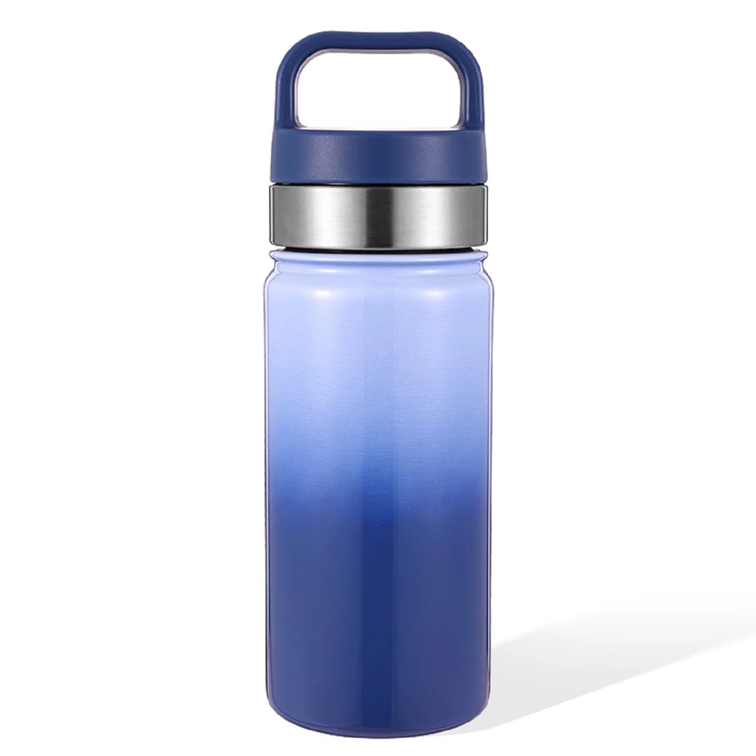 Your Zone 14 oz Blue Double Wall Stainless Steel Chug Water Bottle Ombre | Walmart (US)