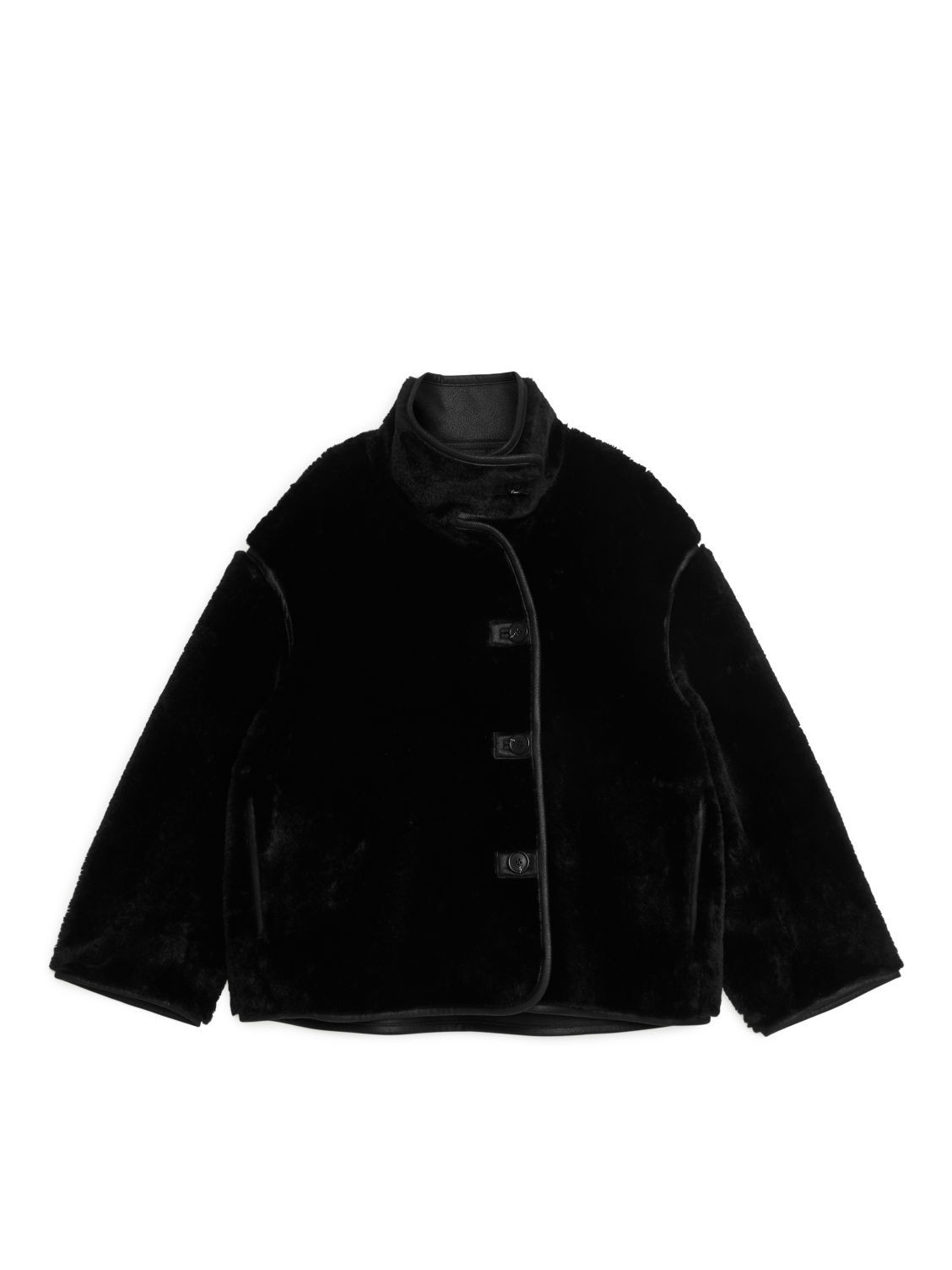 Faux Fur Jacket - Black | ARKET (US&UK)