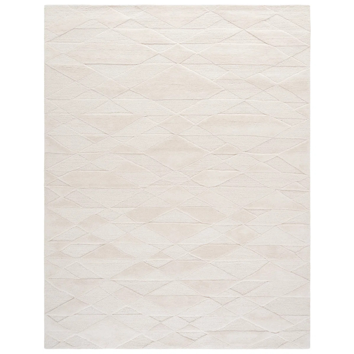 Rodeo Drive Hand Tufted Wool/Cotton Solid Color Rug in Ivory | Wayfair North America