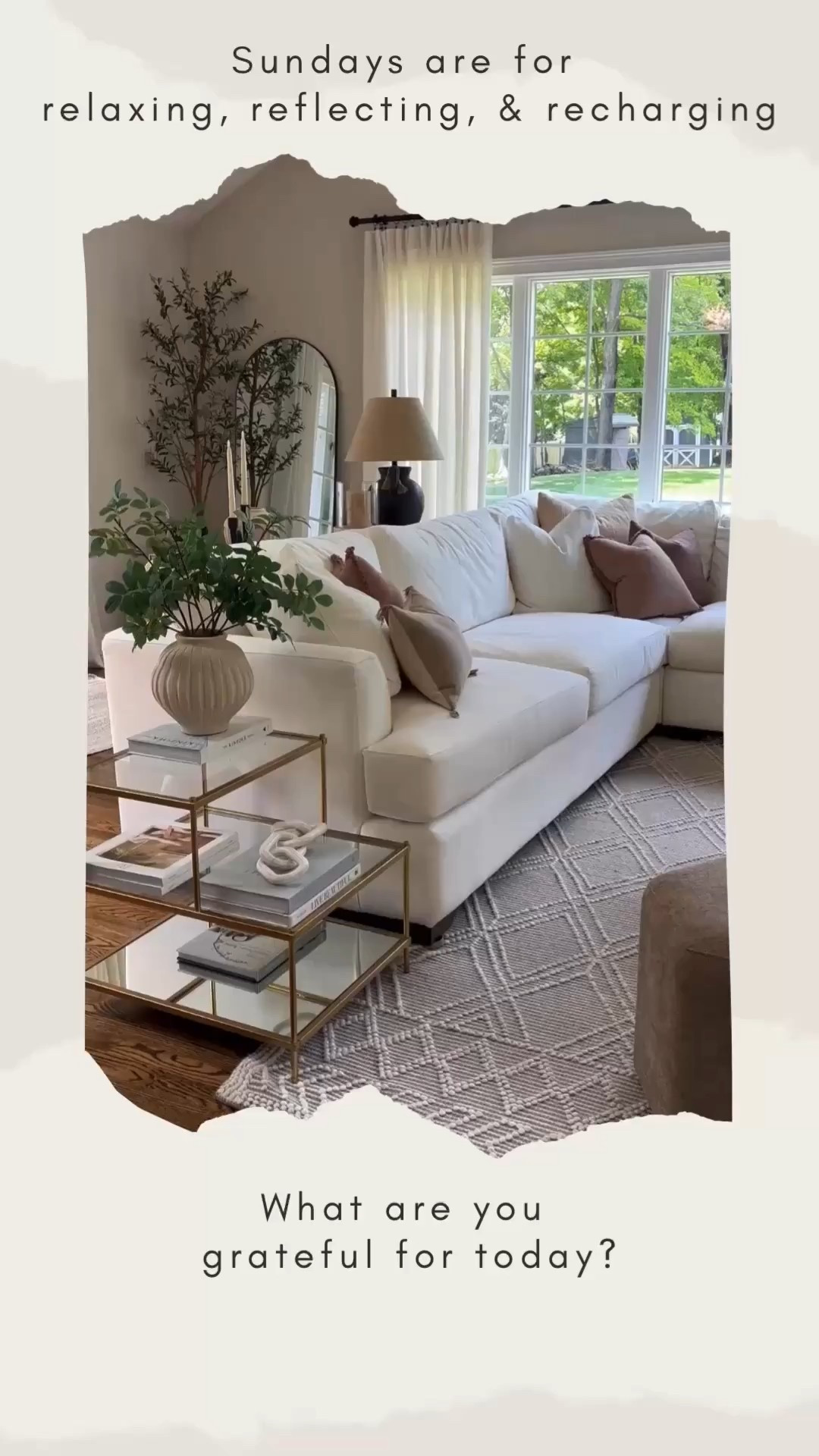 As Thanksgiving approaches, I find I’ve been feeling very grateful for this beautiful life.

What are you thankful for in this moment? 🙏🏻

PS- I tagged some of my favorite Sofas & Sectionals for you to shop during Black Friday & Cyber Week Sales!

.
.
Neutral Sofas | Modern Sectional Sofas | Love Seats | Affordable Couches | Upholstered Sofas | Castelry Furniture | Amazon Couches | Modern Living Room Seating | Curved Sofa | Organic-Modern Furniture | Budget-Friendly Home Decor | 2026 interior design trends

#LTKHome #LTKSaleAlert #LTKOver40