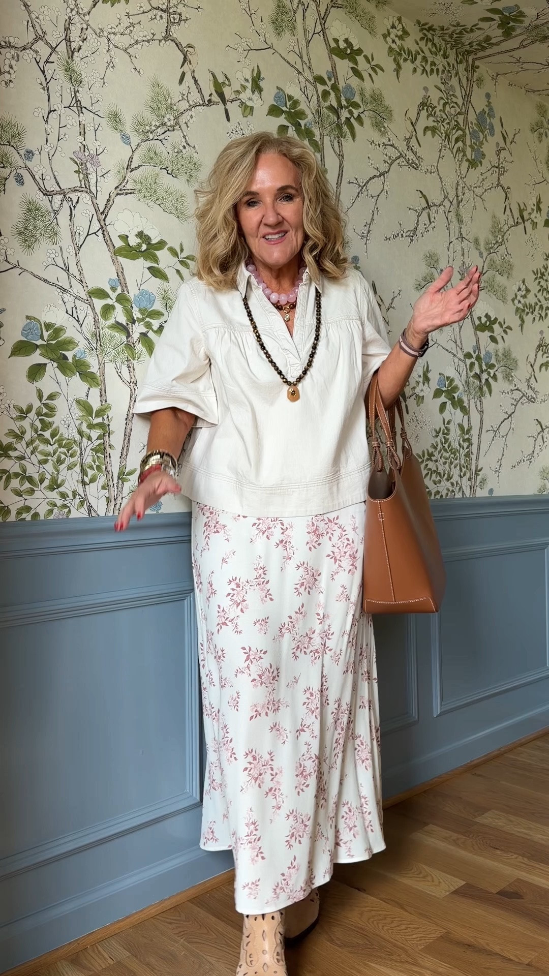 Skirt size medium 
Cashmere sweater medium 
Ecru canvas denim top medium 
Linen blouse medium 
Pink sweater medium 
20% off Allie Bess code NANETTE20

Floral skirt, Nashville style country concert, baby shower vacation outfit

#LTKOver40 #LTKootd #LTKgrwm

#LTKMidsize