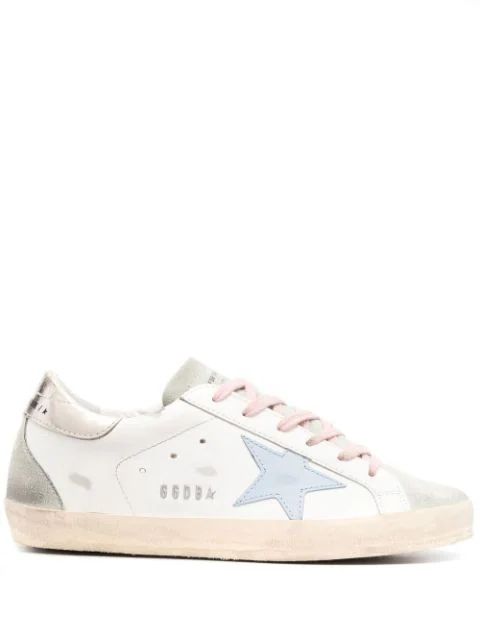 Golden Goose patch-detail lace-up Sneakers - Farfetch | Farfetch Global