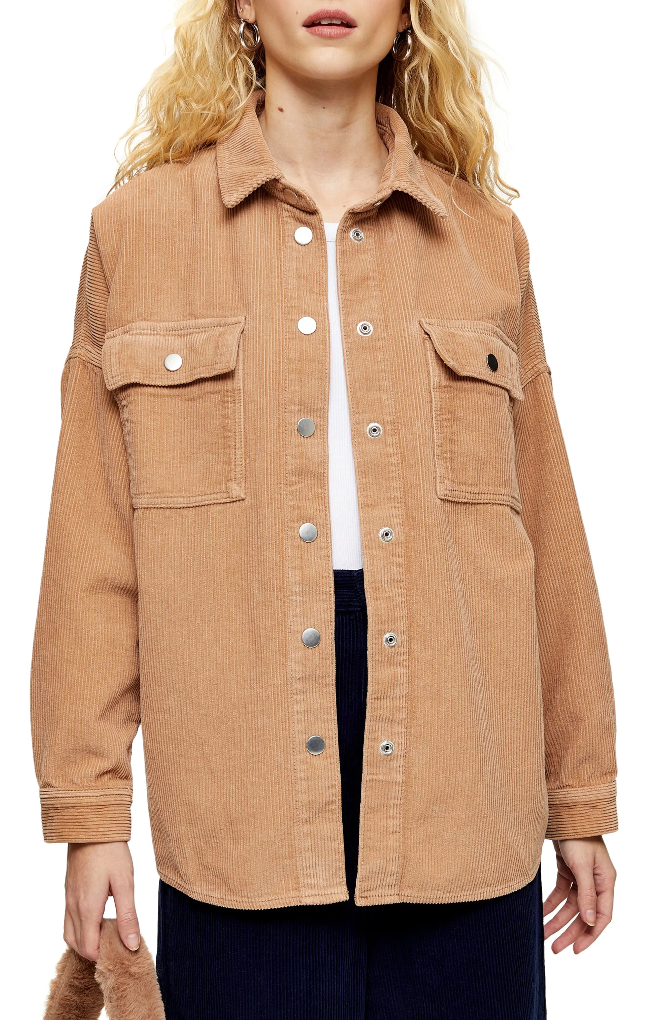 Women's Topshop Corduroy Overshirt Jacket | Nordstrom