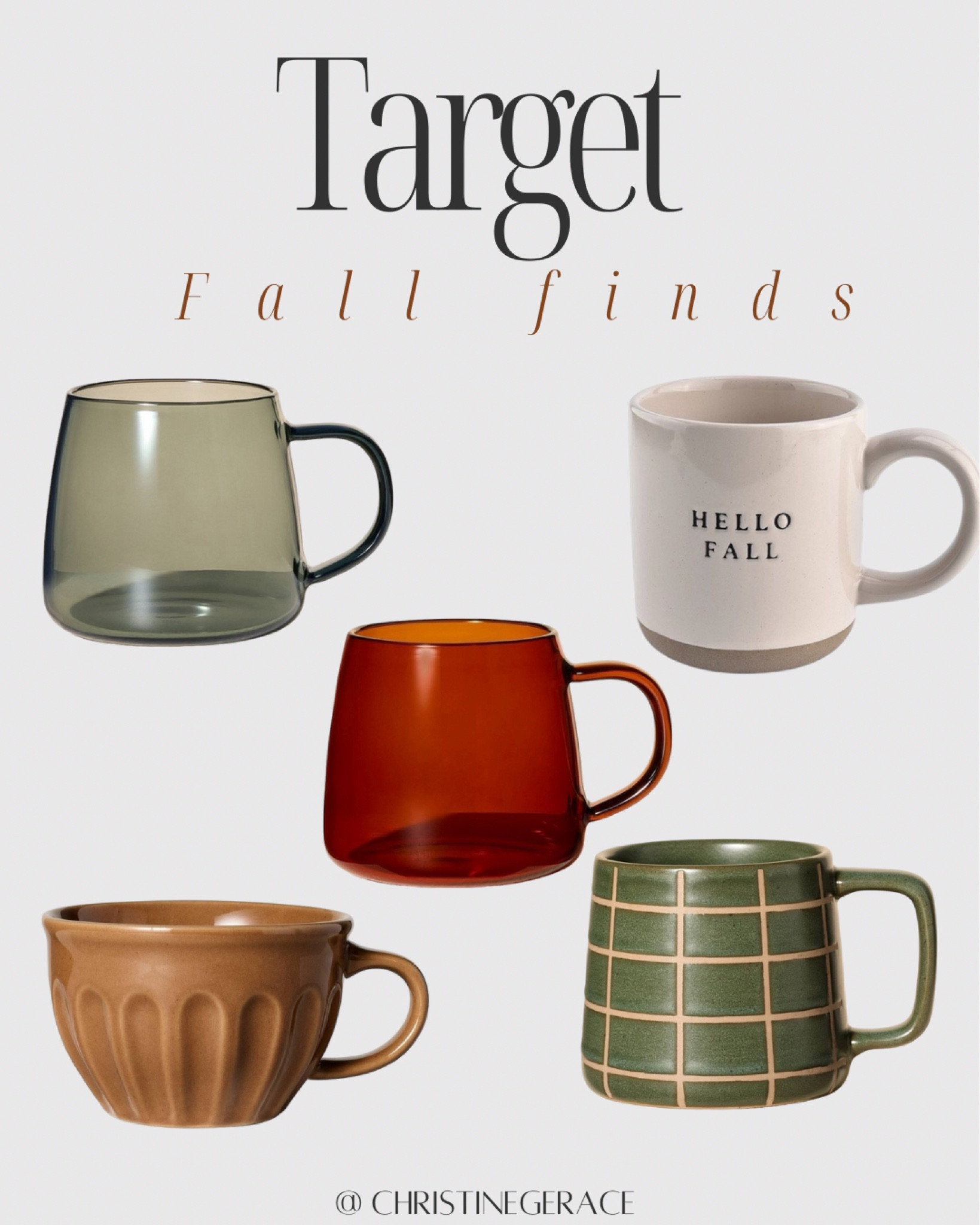 Fall finds at target ! Fall coffee mugs #targetfinds #coffee #mugs #targetmusthave

#LTKSeasonal #LTKHome #LTKFindsUnder50