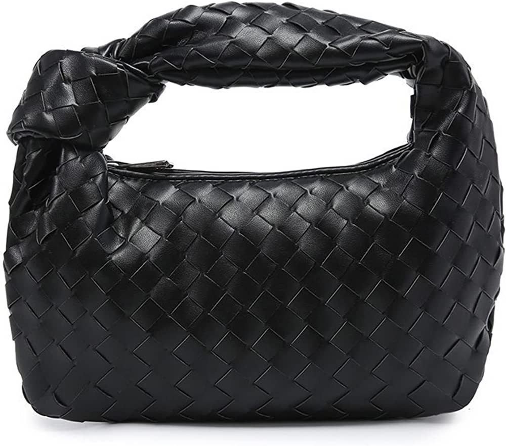 Woven Handbag for Women Soft PU Leather Knoted Woven Shoulder Bag Fashion Designer Ladies Hobo Ba... | Amazon (US)