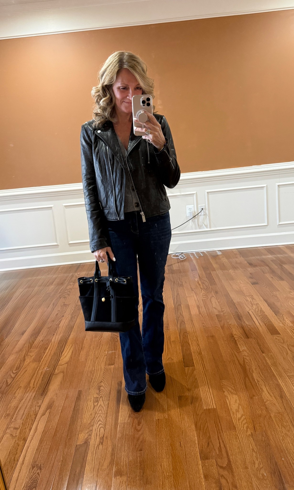Incredibly soft leather jacket that hits perfectly on my petite frame

#LTKPetite #LTKSaleAlert #LTKOver40
