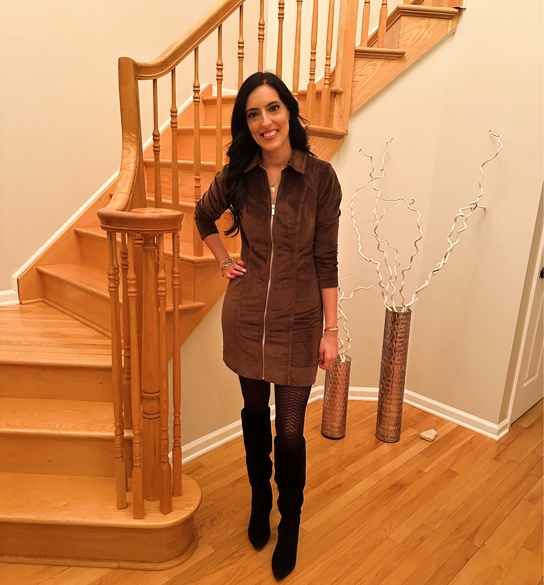 Cozy in corduroy 🤎

#thanksgivingoutfit #fallfit #corduroy #corduroydress #zipperdress #blacksuede #suedeboots #fallfashion #fallfabric #fallstyle #anthropologie #anthrostyle #samedelmanboots #styleover40 #fashionover40

#LTKCyberWeek #LTKover40 #LTKSeasonal