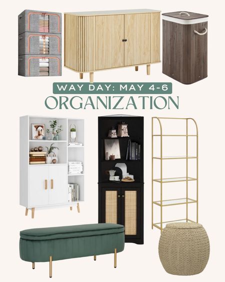 Way Day is HERE! Save up to 80% on organization furniture and baskets. I love these storage options for blankets, books, and alllll the toys! The green velvet  storage bench and black and brown rattan bookshelf/cabinet have my eye! #LTKxWayDay

#LTKhome #LTKsalealert