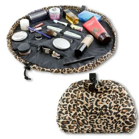 Lay-n-Go COSMO DELUXE (22"") : Leopard Cosmetic Bag, Travel Organizer, Toiletry Makeup Pouch | Walmart (US)