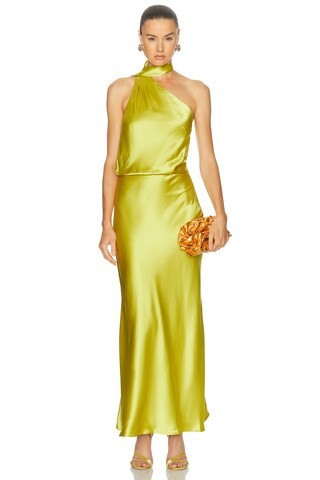 Staud Estelle Dress in Yellow | FWRD 