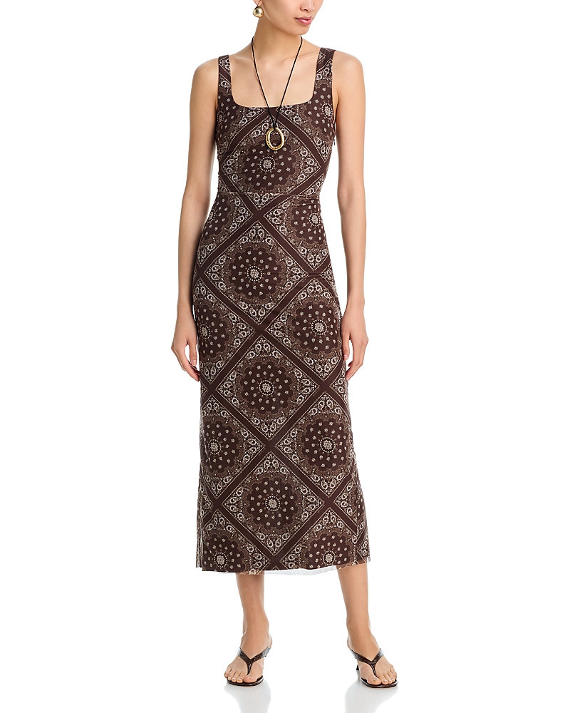 Aqua x Agua Bendita Mesh Cutwork Midi Dress - Exclusive | Bloomingdale's (US)