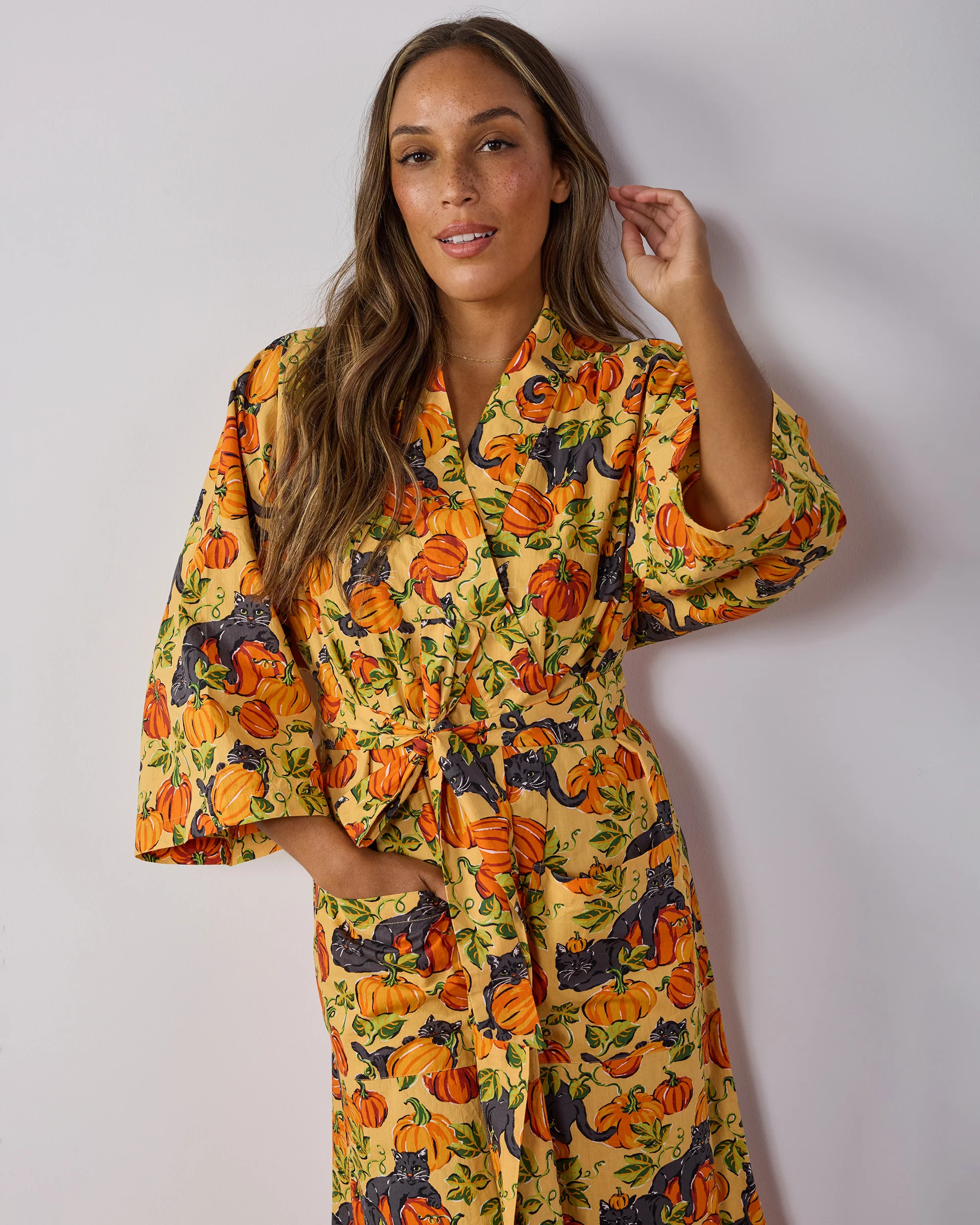 Pumpkin Prowl - Long Robe - Salted Caramel | Printfresh