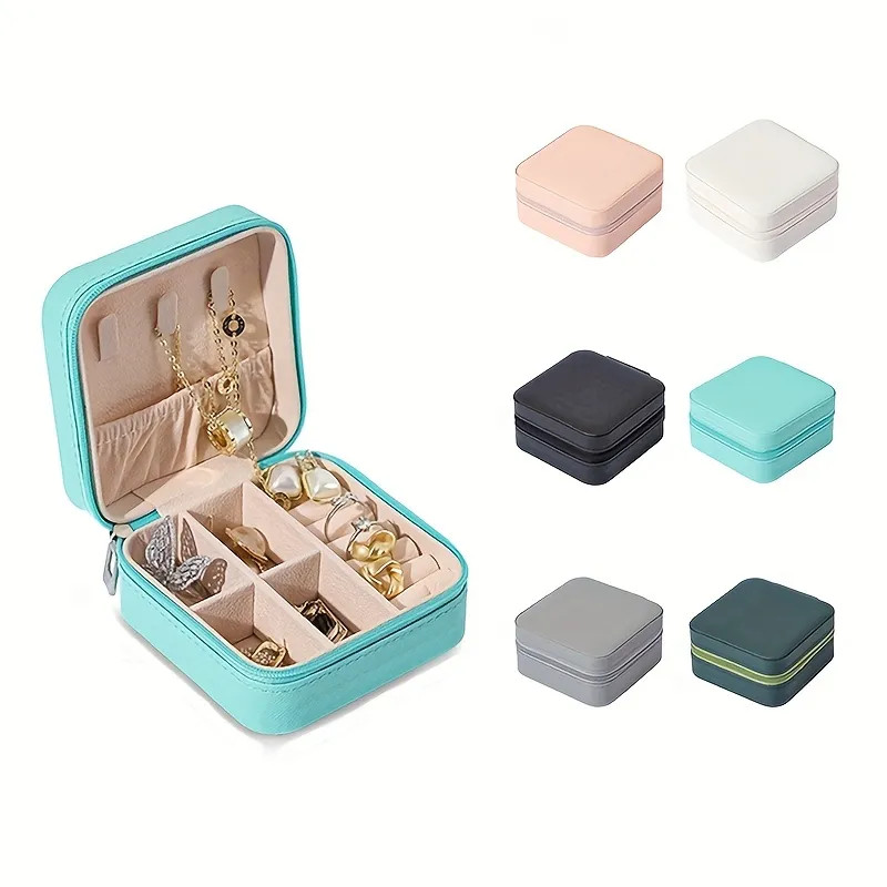 1pc Pu Leather Jewelry Storage Box Portable Jewelry Storage Box Travel Portable Jewelry Case For ... | Temu Affiliate Program