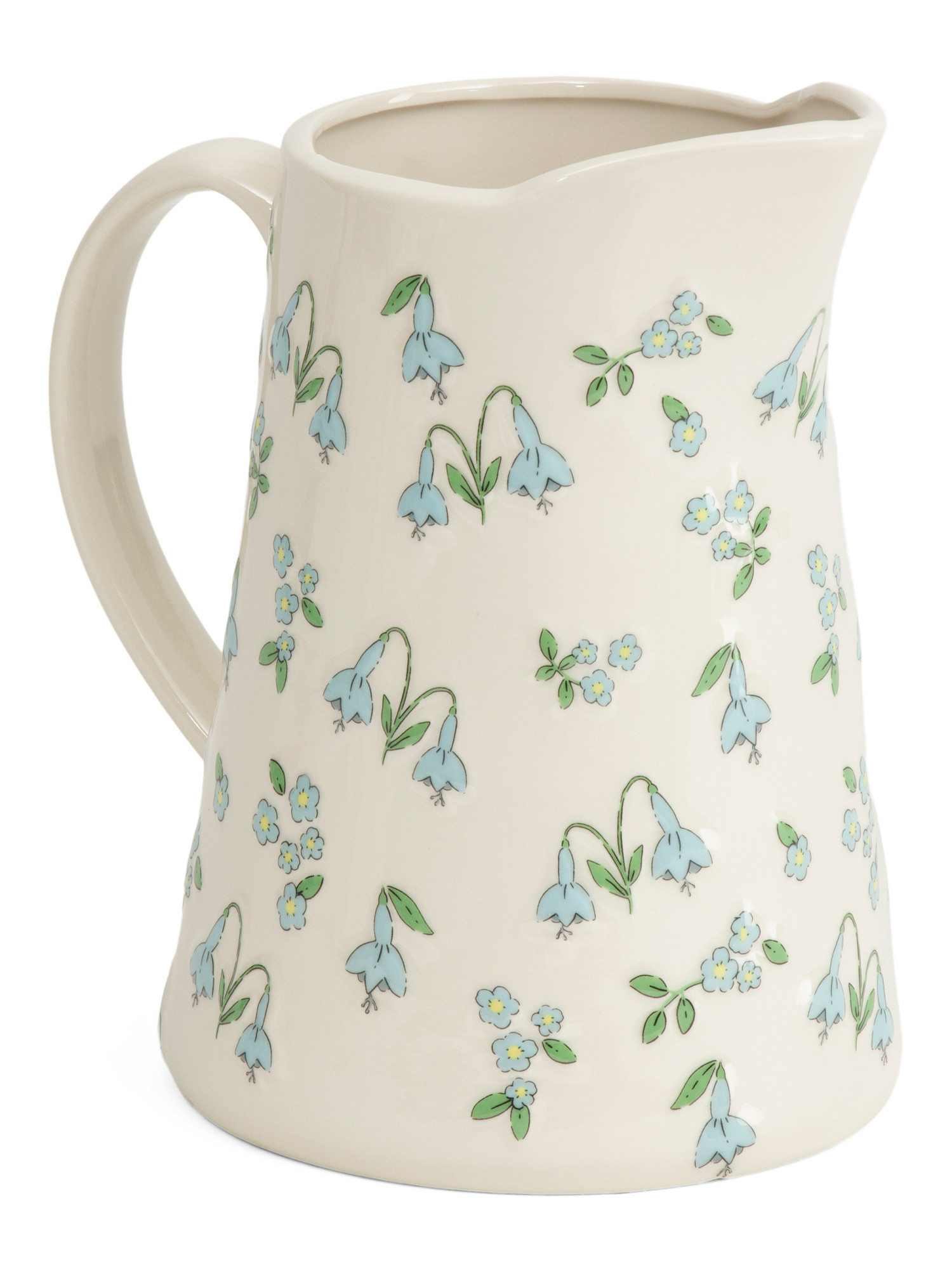 5x8 Embossed Blue Bell Pitcher | TJ Maxx