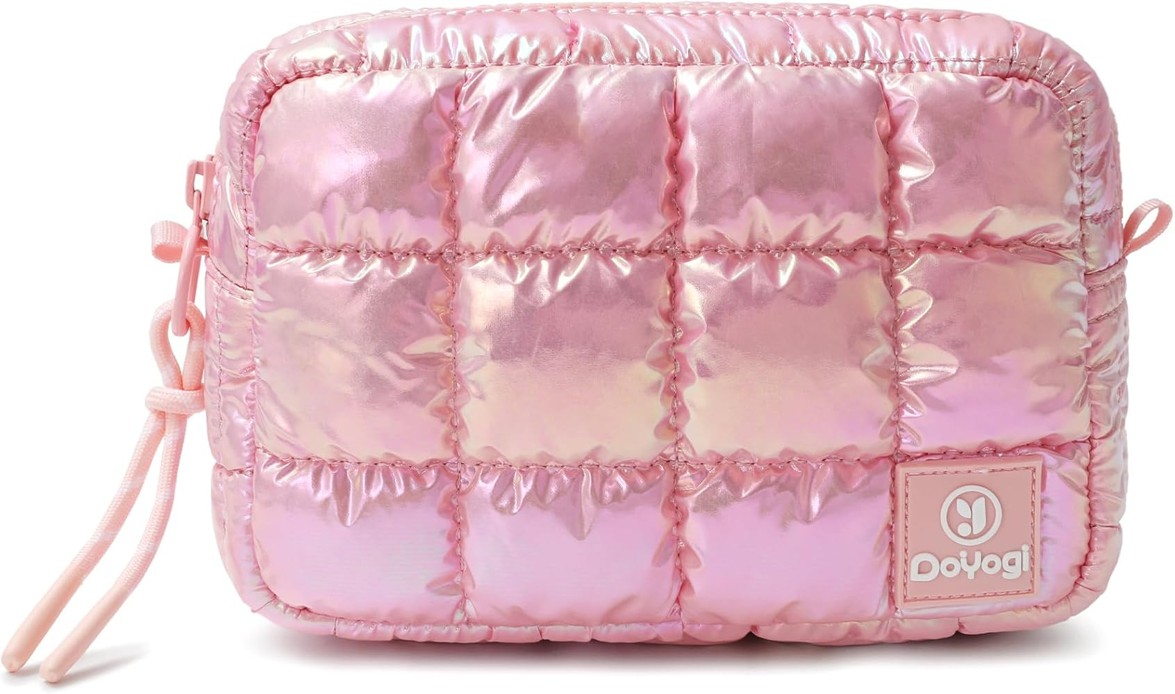Quilted Cosmetic Bag, Puffer Makeup Bags, Crossbody Purses for women,Cute Travel Toiletry Bag for... | Amazon (US)