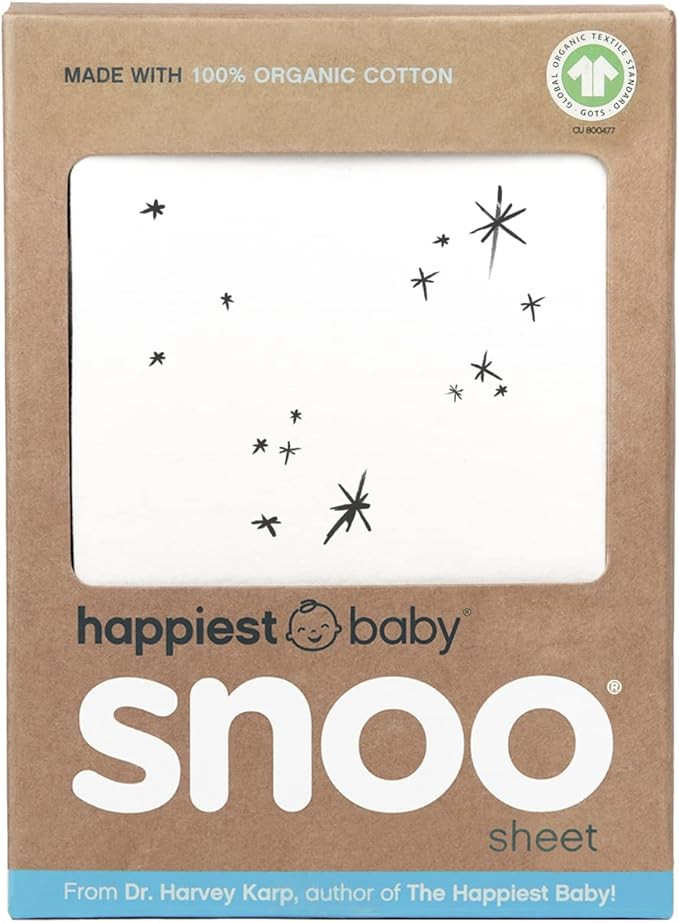 Happiest Baby SNOO Bassinet Fitted Sheet - 100% Organic Cotton Nursery Bedding - Fits SNOO Sleepe... | Amazon (US)