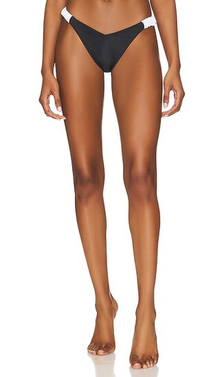 Pheobe Bikini Bottom in Black & White | Revolve Clothing (Global)
