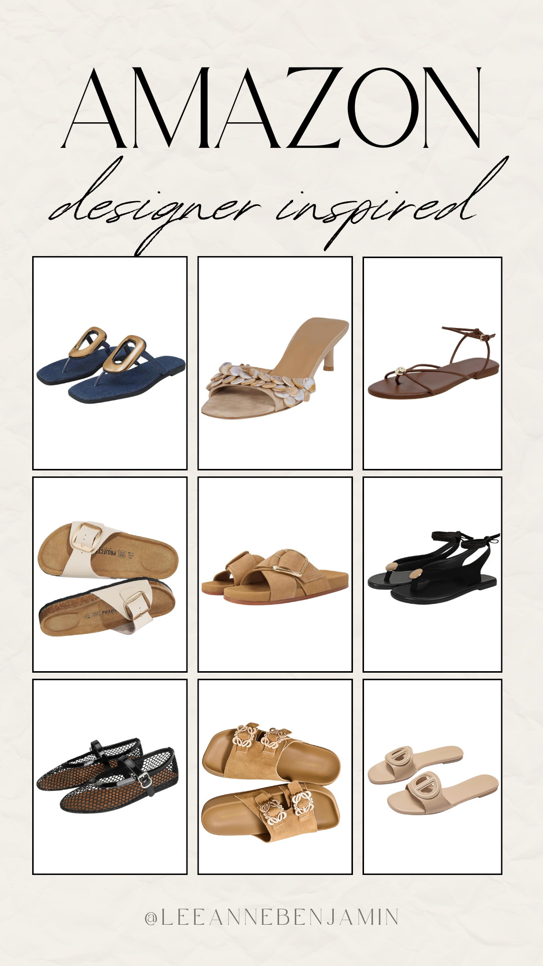 Designer inspired shoes on Amazon! All are so similar to the real thing but 1/3 of the price! 

#LTKFestival #LTKootd #LTKSaleAlert