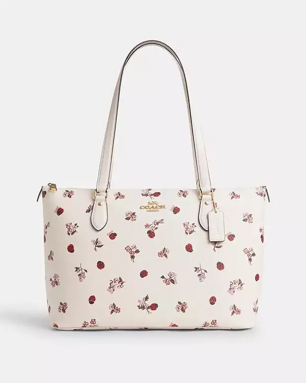 Gallery Tote Bag With Ladybug Floral Print | Coach Outlet