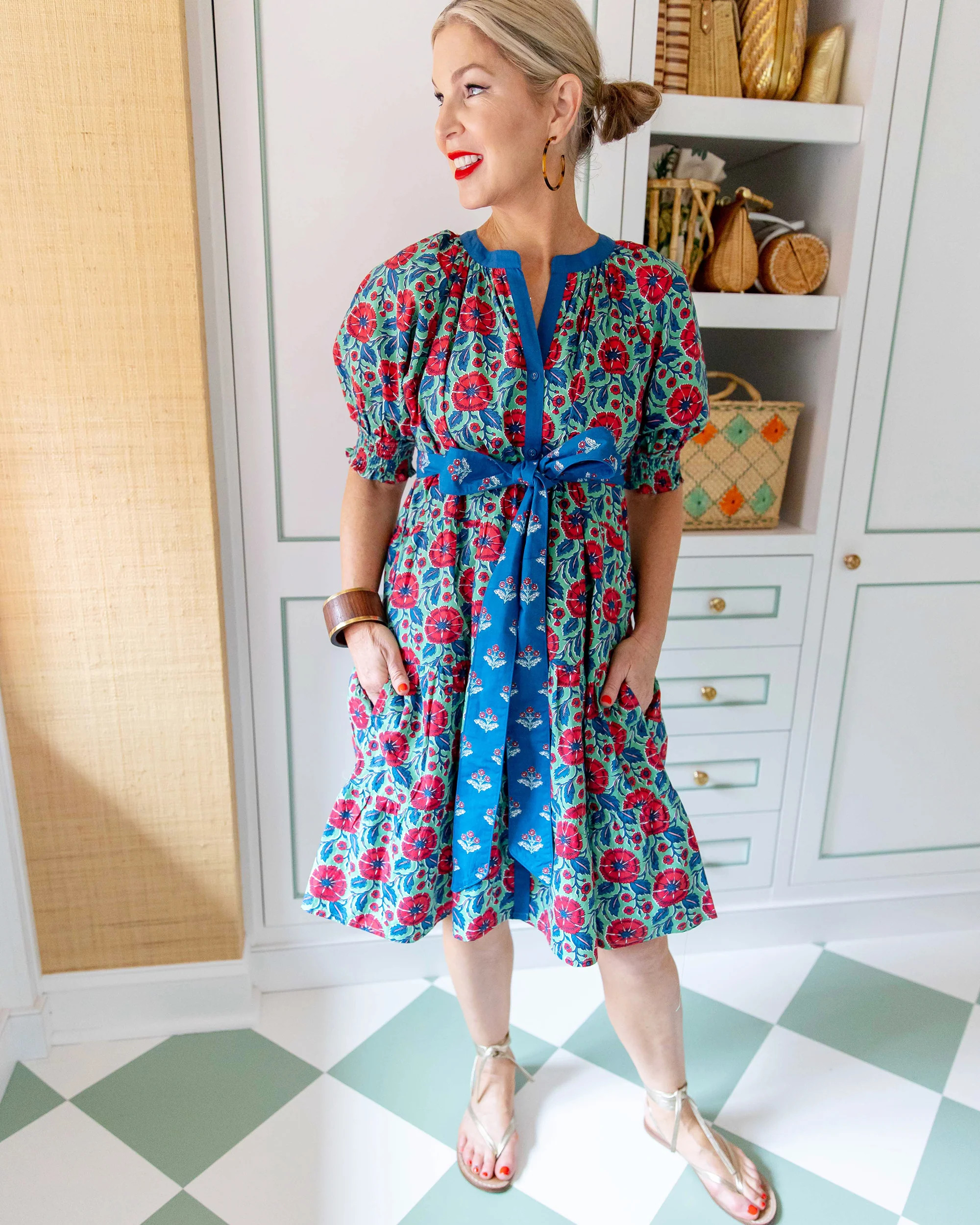 PF x Pencil &amp; Paper Co. Wallflower - Vineyard Walks Dress - Green Ash | Printfresh