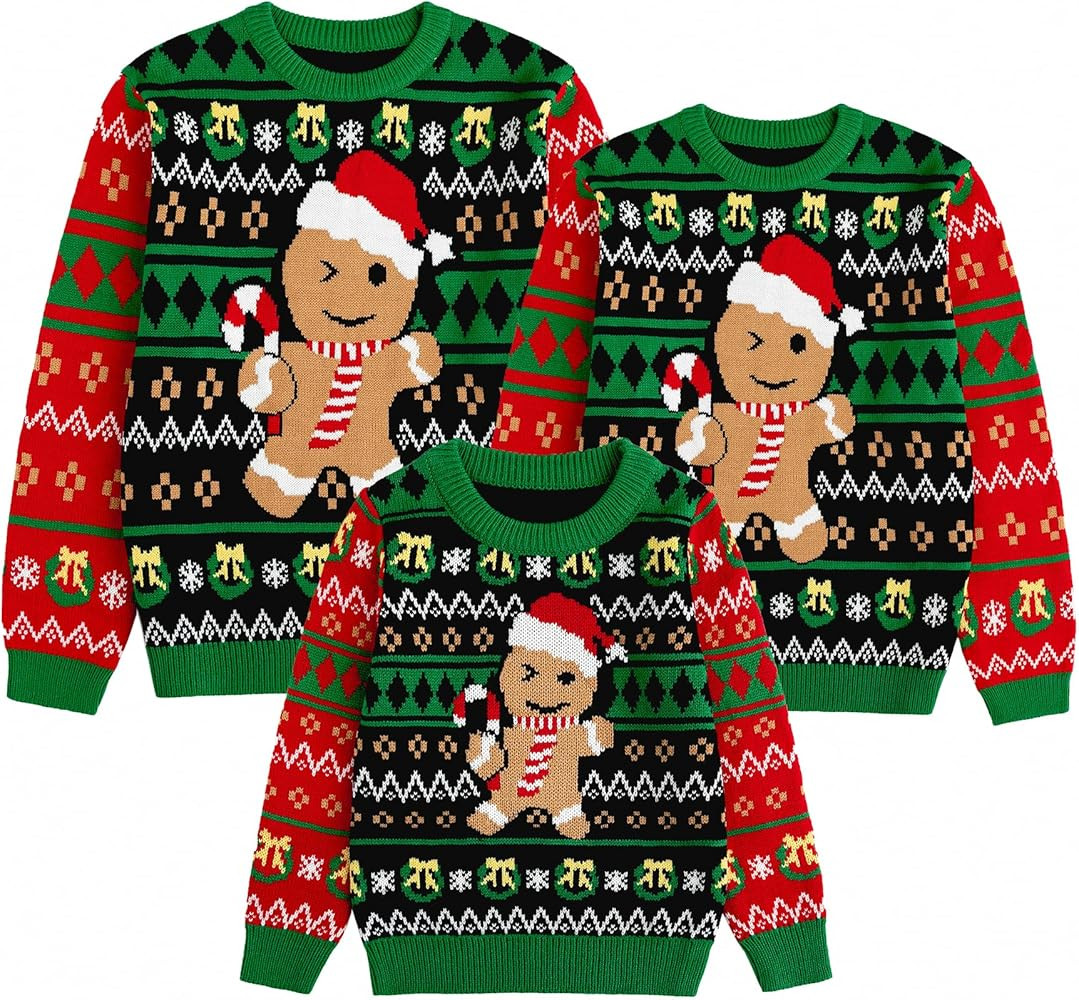 Simplee kids Ugly Christmas Sweater Family Matching Outfits for Women Men Party Sweaters Knitted ... | Amazon (US)