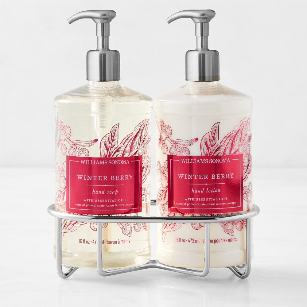 Williams Sonoma Winter Berry Hand Soap & Lotion 3-Piece Set | Williams-Sonoma
