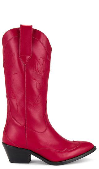 Liberty Boot in Red | Revolve Clothing (Global)