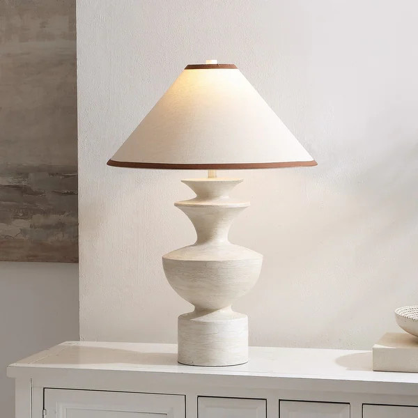 SAFAVIEH Lighting Esme 27-inch Table Lamp - 18"W x 18"D x 27"H - Bed Bath & Beyond - 43124527 | Bed Bath & Beyond