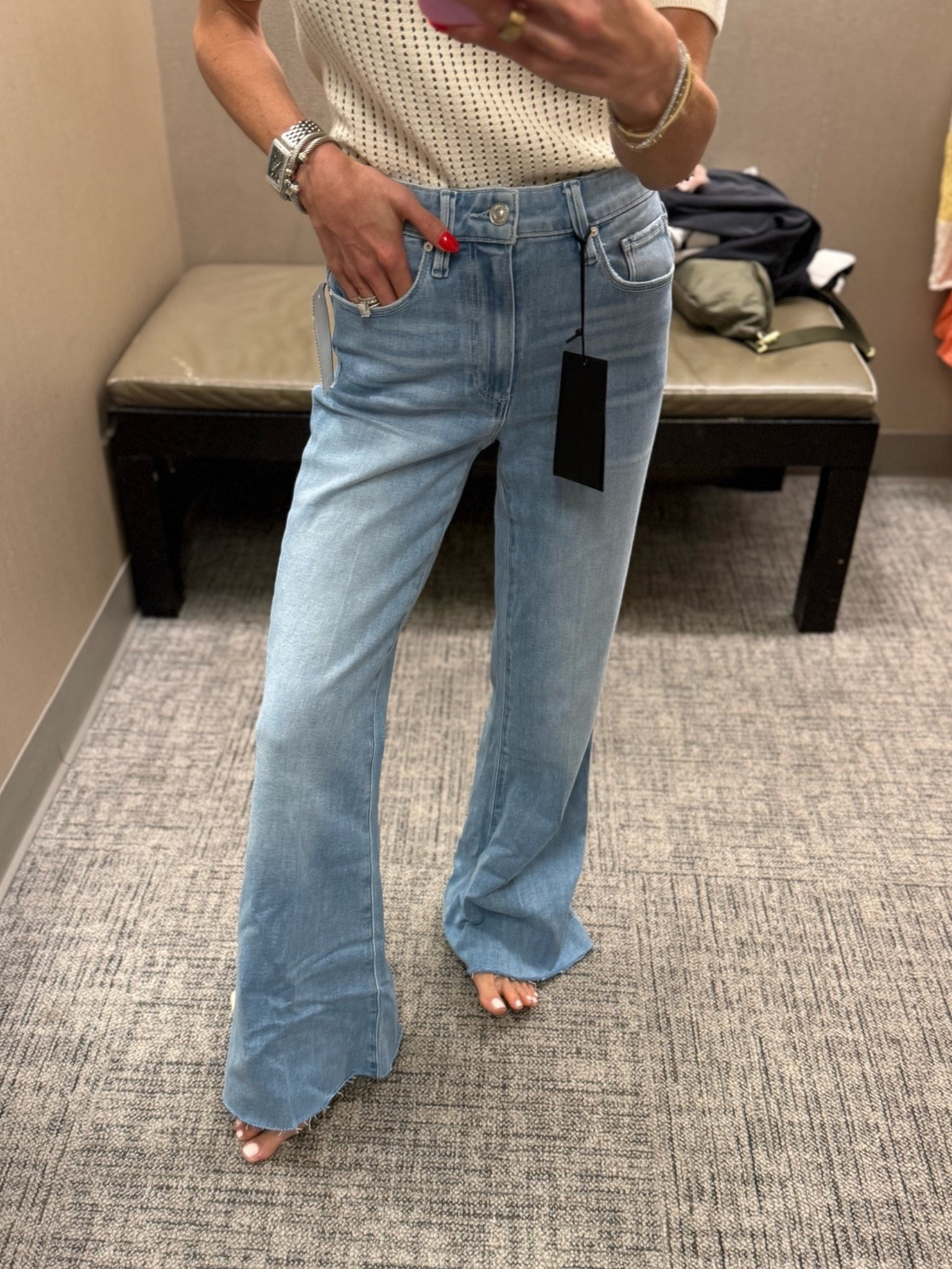 My favorite wide leg jeans are on sale in a few great colors. I’m size 23

#LTKPetite #LTKSaleAlert