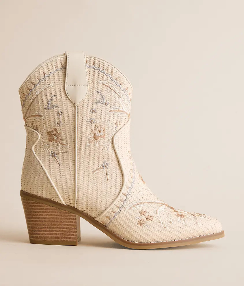 Bettsie Floral Raffia Ankle Boot | Buckle
