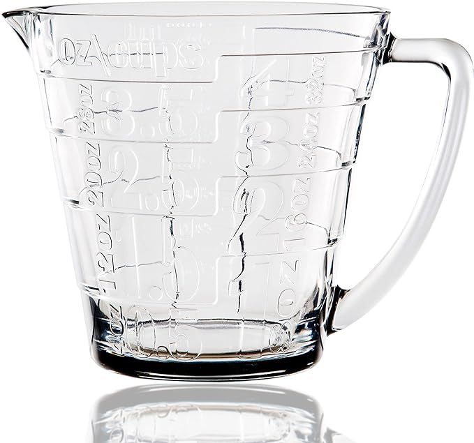 Glass Liquid Measuring Cup - Up to 4 Cups (Clear) | Amazon (US)